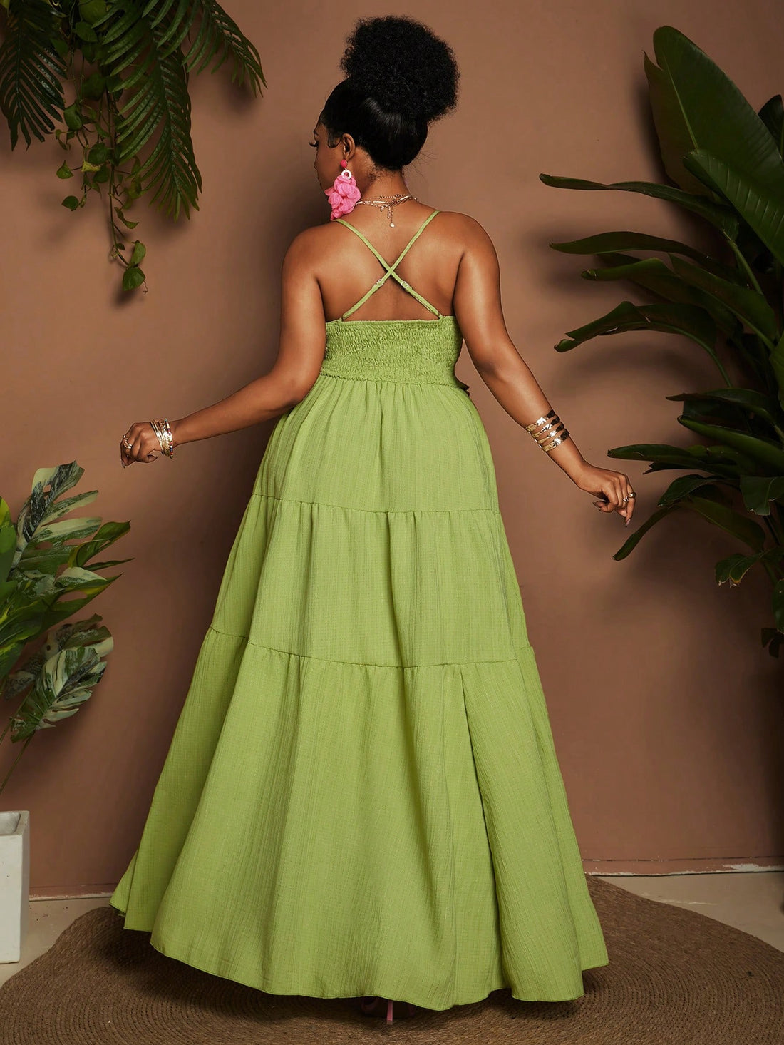 Embrace your curves in this dreamy tiered slip dress that's ready for all your romantic adventures! Perfect for twirling on vacation beaches or making an entrance at special events, this flowing beauty offers effortless elegance with a comfortable fit. Who says looking fabulous should be complicated? Pack it, wear it, wow everyone in it!