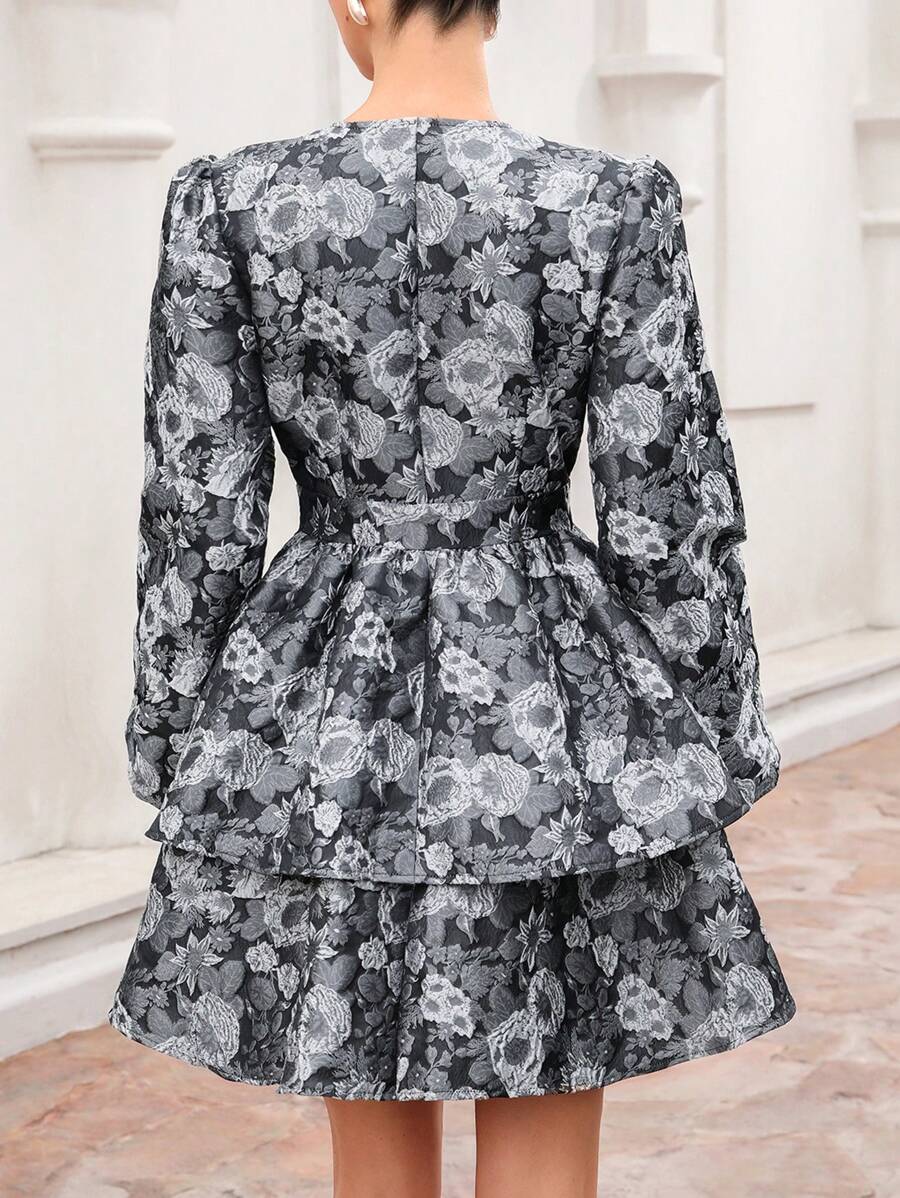 Step into timeless charm with this Chic Retro Floral Mini Dress, featuring playful puff sleeves that add a flirty touch. Perfect for breezy spring days or crisp fall afternoons, its vibrant floral pattern brings effortless style to any occasion. Lightweight and comfortable, this dress lets you twirl through the seasons with ease and confidence.