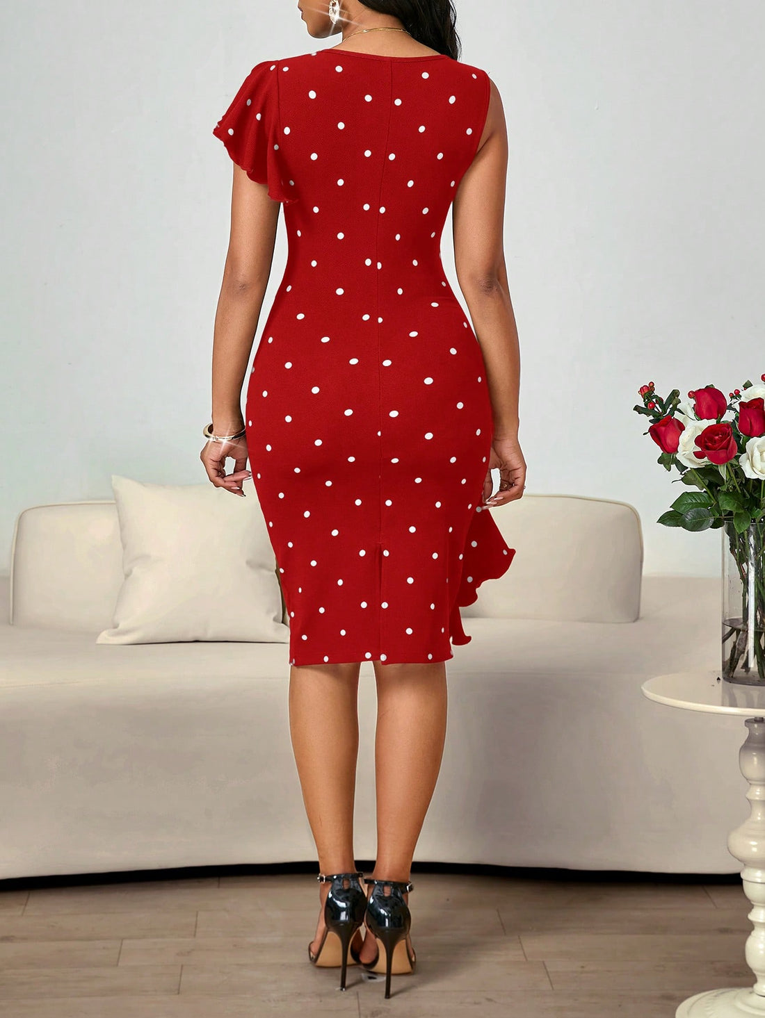 Twirl into hearts and turn heads in this flirty polka dot