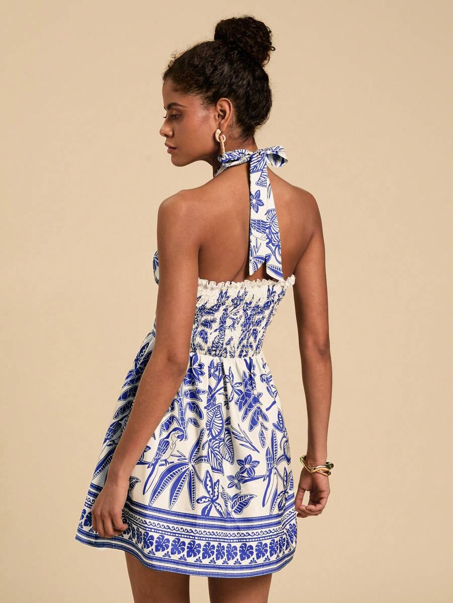 Embrace summer vibes with this Boho Tropical Plant Print Dress! Lightweight and flowy, it’s your go-to for casual days or beach vacations. The vibrant tropical pattern brings a fun, carefree spirit to your wardrobe, while the comfortable fit lets you move and relax with ease. Perfect for sunny adventures or laid-back strolls, it adds an effortless splash of vacation style wherever you go.