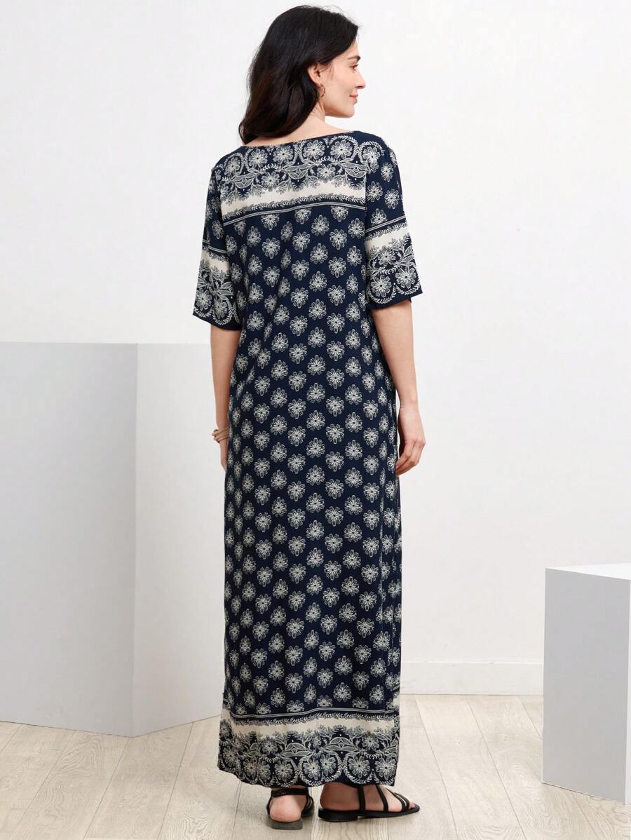 Get ready to bloom in this effortlessly stylish floral print dress! Featuring a playful tie neck and elegant allover design, this dress will keep you looking chic and on-trend. Perfect for any occasion, this dress will make you feel confident and fashionable.