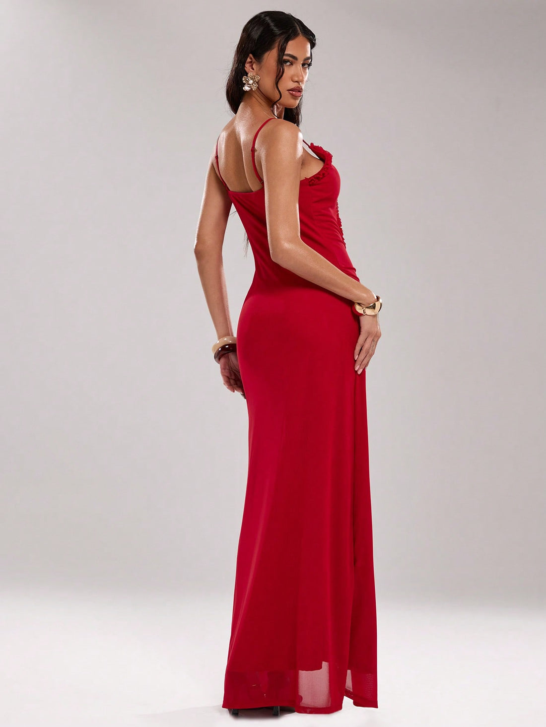 Unleash effortless elegance with our Chic & Sultry Women's Dress. Featuring a solid color design and eye-catching hollow-out details, this fitted dress will make you the envy of any event. Perfect for adding a touch of sultry style to your wardrobe, this dress is a must-have for any fashionista. (Get ready to turn heads in this dress!)