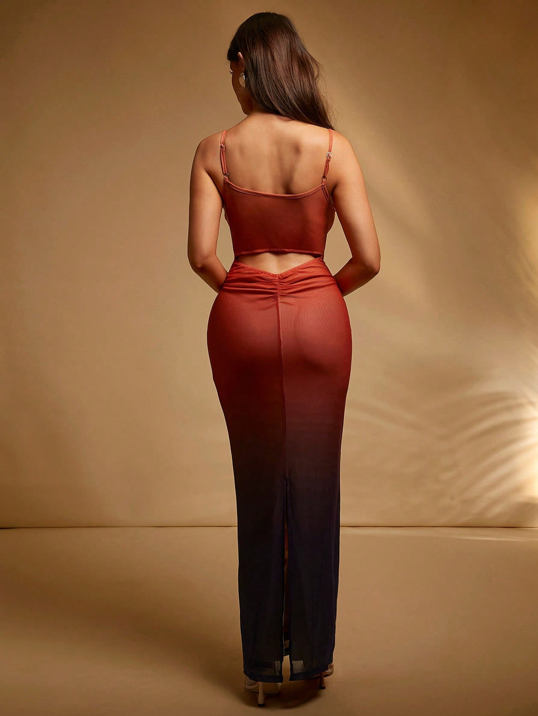 Turn heads this summer with the Elegant Ombre Perforated Camisole Dress. Its delicate ombre fade and breezy perforated fabric keep you cool while adding a flirty, playful flair to your look. Perfect for sunny days and stylish nights, this dress blends comfort with eye-catching design for effortless summer vibes.