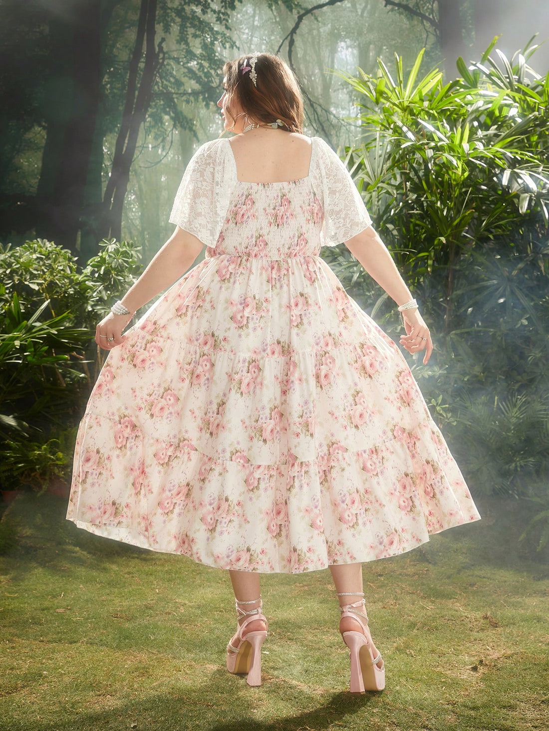 Be the belle of the beach in our Charming Floral Chiffon A-Line Dress! With delicate lace ruffles and a flowy silhouette, this dress is perfect for summer getaways. Its charming floral print adds a fun and flirty touch to any beach day. Stay stylish and comfortable all day long!