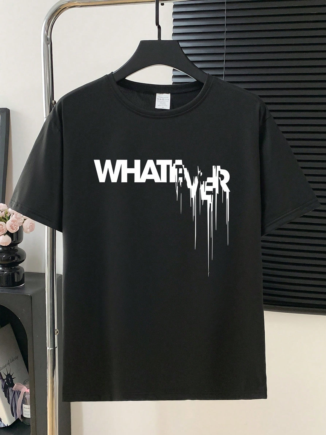 Elevate your everyday style with this eye-catching letter print tee! The classic round neck keeps things comfy while the trendy design turns heads. Perfect for pairing with your favorite jeans or shorts for that effortlessly cool vibe. Who said making a statement had to be complicated?