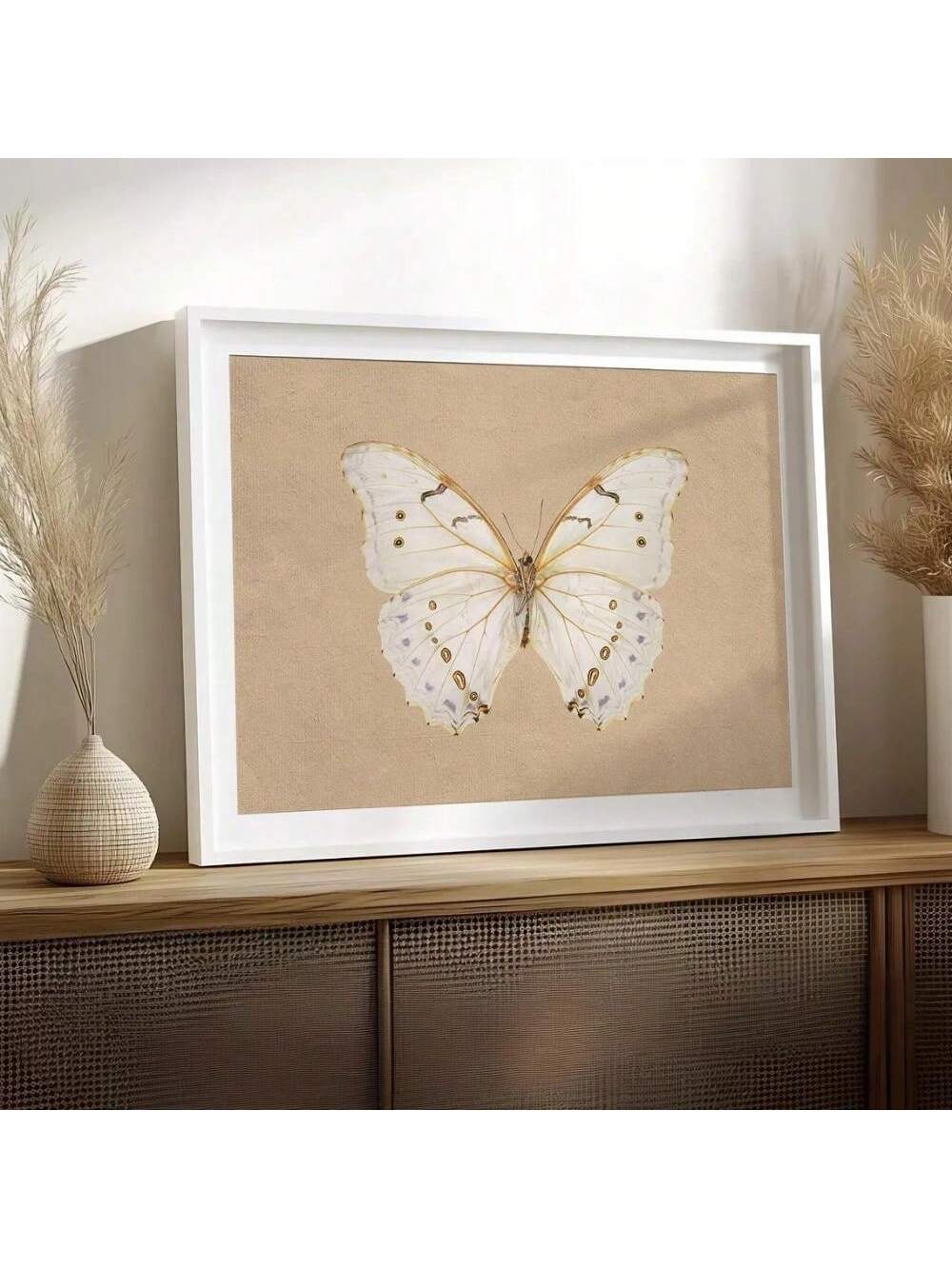 Bring a touch of whimsy to your walls with this charming rustic butterfly print! Perfect for adding character to bedrooms, dorms, or living spaces, this minimalist design captures the delicate beauty of vintage aesthetics without the fuss. The soft, antique-inspired palette pairs beautifully with any decor style, whether you're going for cozy cottage vibes or modern farmhouse charm. Easy to display and endlessly versatile, it's the kind of piece that makes people smile every time they glance up. Transform y