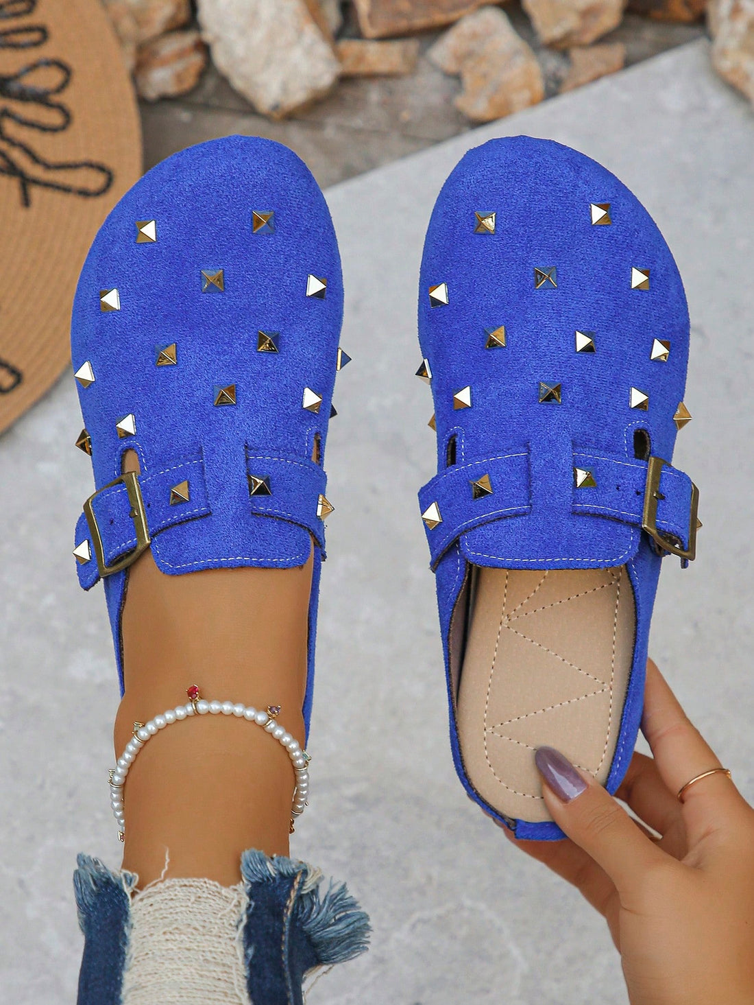 Elevate your summer style with these head-turning platform sandals! The chunky soles add inches to your height without sacrificing comfort, while adjustable straps ensure the perfect fit. Edgy rivet details add just the right amount of attitude to any outfit. Warning: may cause spontaneous compliments and an irresistible urge to strut your stuff!