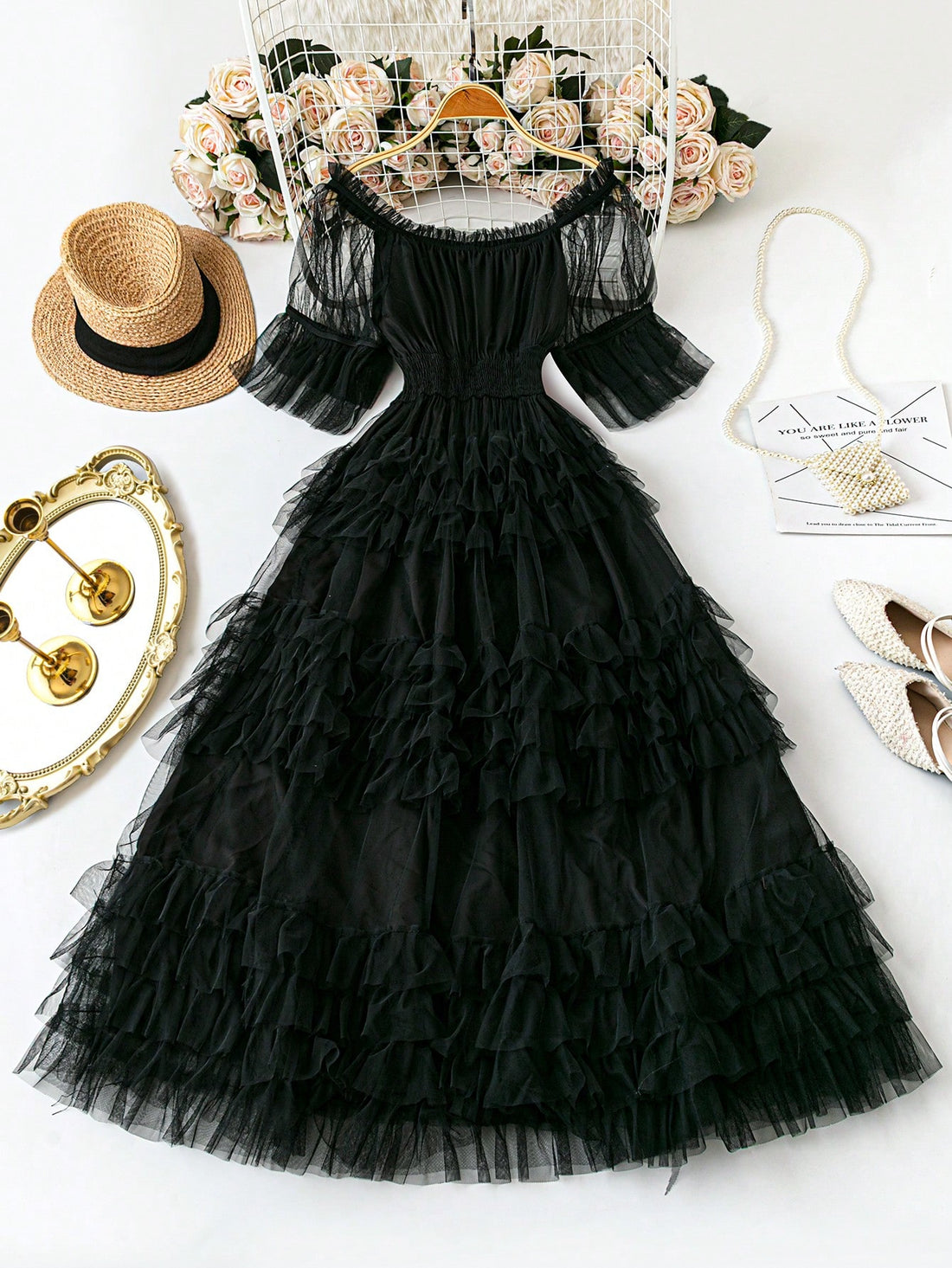 Turn heads this summer with our Elegant Plus-Size Off-Shoulder Mesh Dress, designed to celebrate your curves with a flirty, breathable mesh fabric. Perfect for romantic getaways or special occasions, its off-shoulder style adds a touch of playful charm while keeping you cool and comfortable. Embrace effortless elegance and make every moment unforgettable in this stunning dress made just for you.