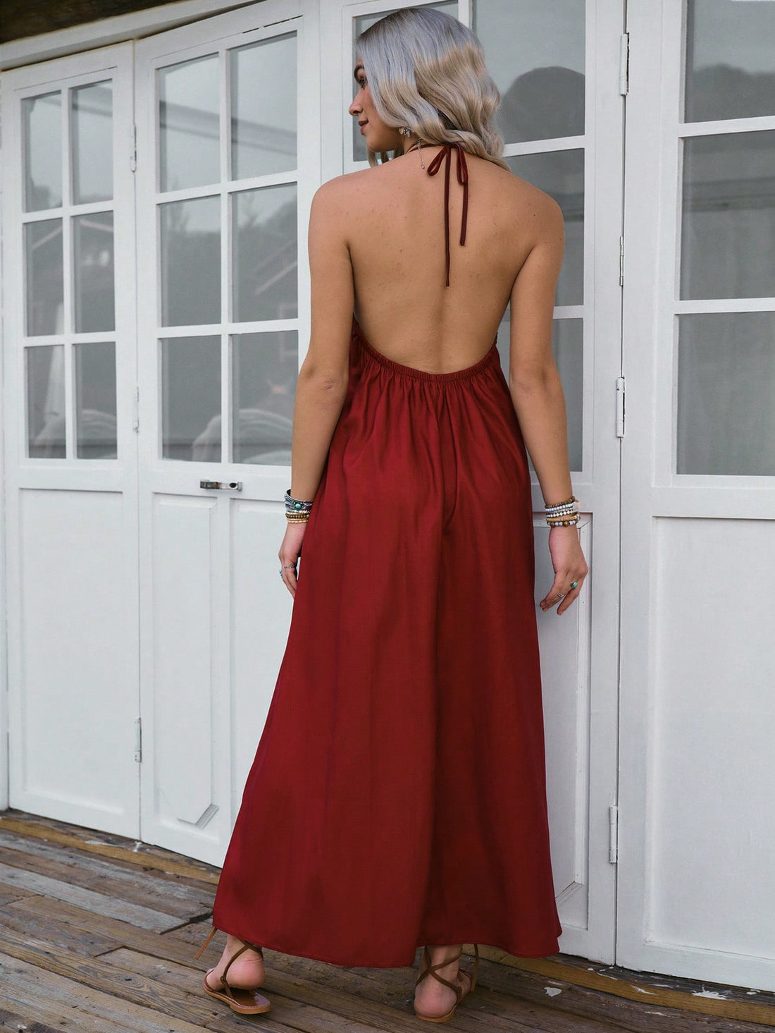 Turn heads with the Boho-Chic Angola Red Backless Dress, blending vintage Western flair with festival-ready vibes. Its bold red hue and daring backless design make it perfect for dancing under the sun or casual celebrations. Embrace effortless style and let your free spirit shine in this playful, standout piece.