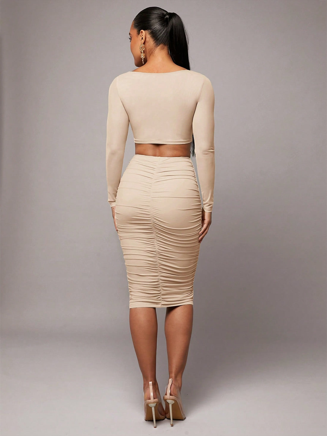 Elevate your romantic moments in this dreamy sage green two-piece set that's perfect for Valentine's Day, spring celebrations, or any occasion calling for effortless elegance. The soft, muted green hue flatters every complexion while the coordinated pieces work together seamlessly for a polished, put-together look. Whether you're planning a cozy date night or attending a spring gathering, this versatile set strikes the ideal balance between chic and comfortable. Dress it up with heels and jewelry or keep it