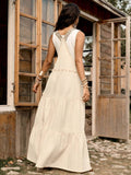Cotton pinafore midi dress view 5