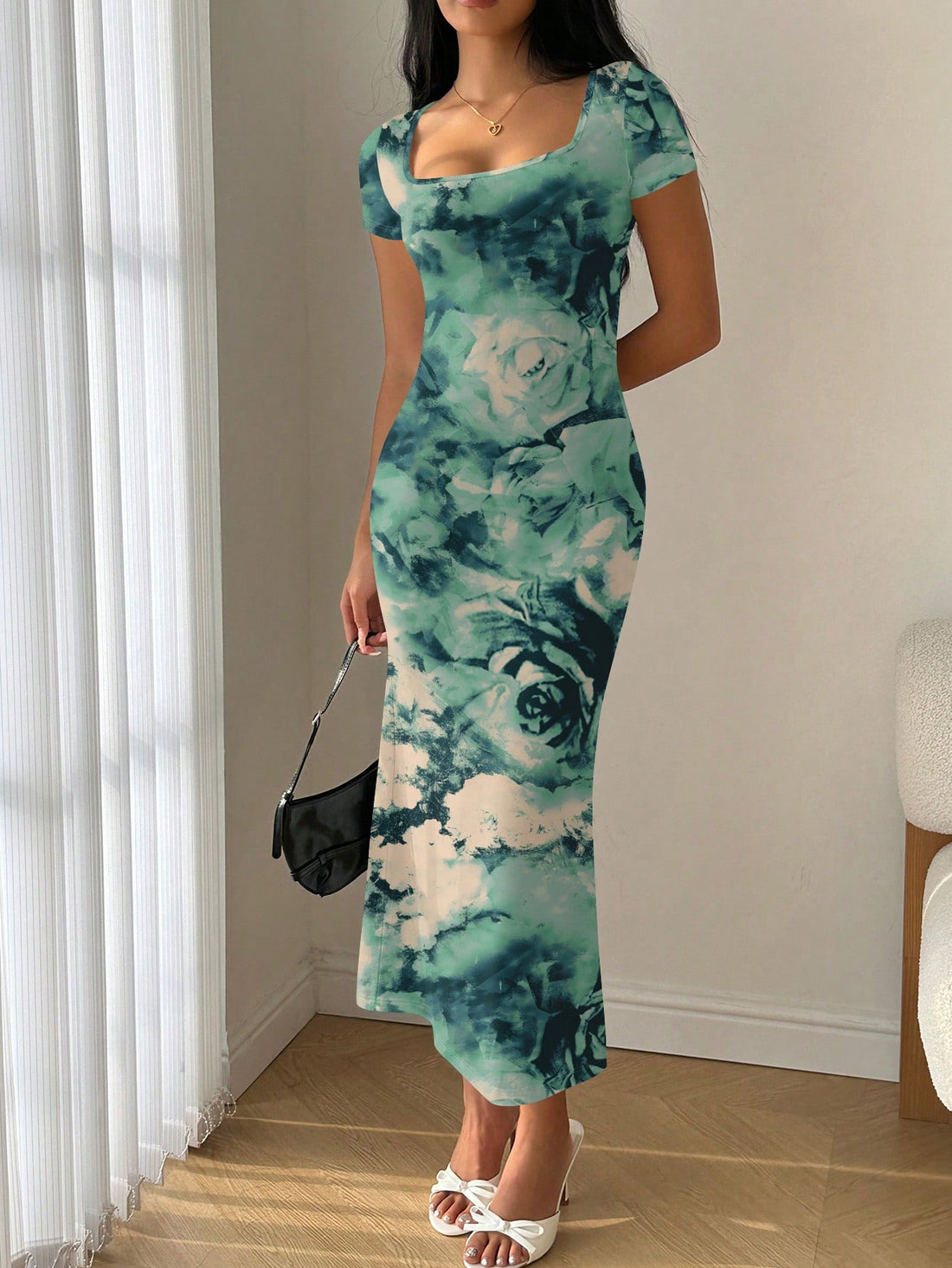 Sashay into summer in our Summer Serenade Dress! With a playful mermaid silhouette and cascading ruffles, this dress is sure to make a splash. The square neckline adds a touch of elegance, while the flirty ruffles bring some fun to your wardrobe. Perfect for any summer occasion!