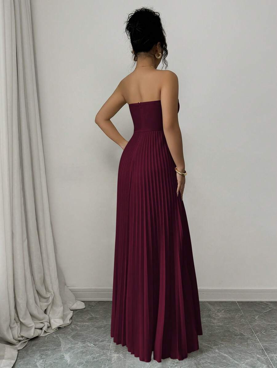 Slip into effortless elegance with this charming A-line dress that's practically made for twirling. The ruched waist creates a flattering silhouette while adding a touch of romantic flair, making it your go-to choice for date nights, weddings, or any occasion that calls for a little magic. Designed to move with you, this dress combines timeless style with modern comfort—because looking fabulous shouldn't feel like a chore. Whether you're dancing under the stars or stealing hearts at brunch, this beauty has 
