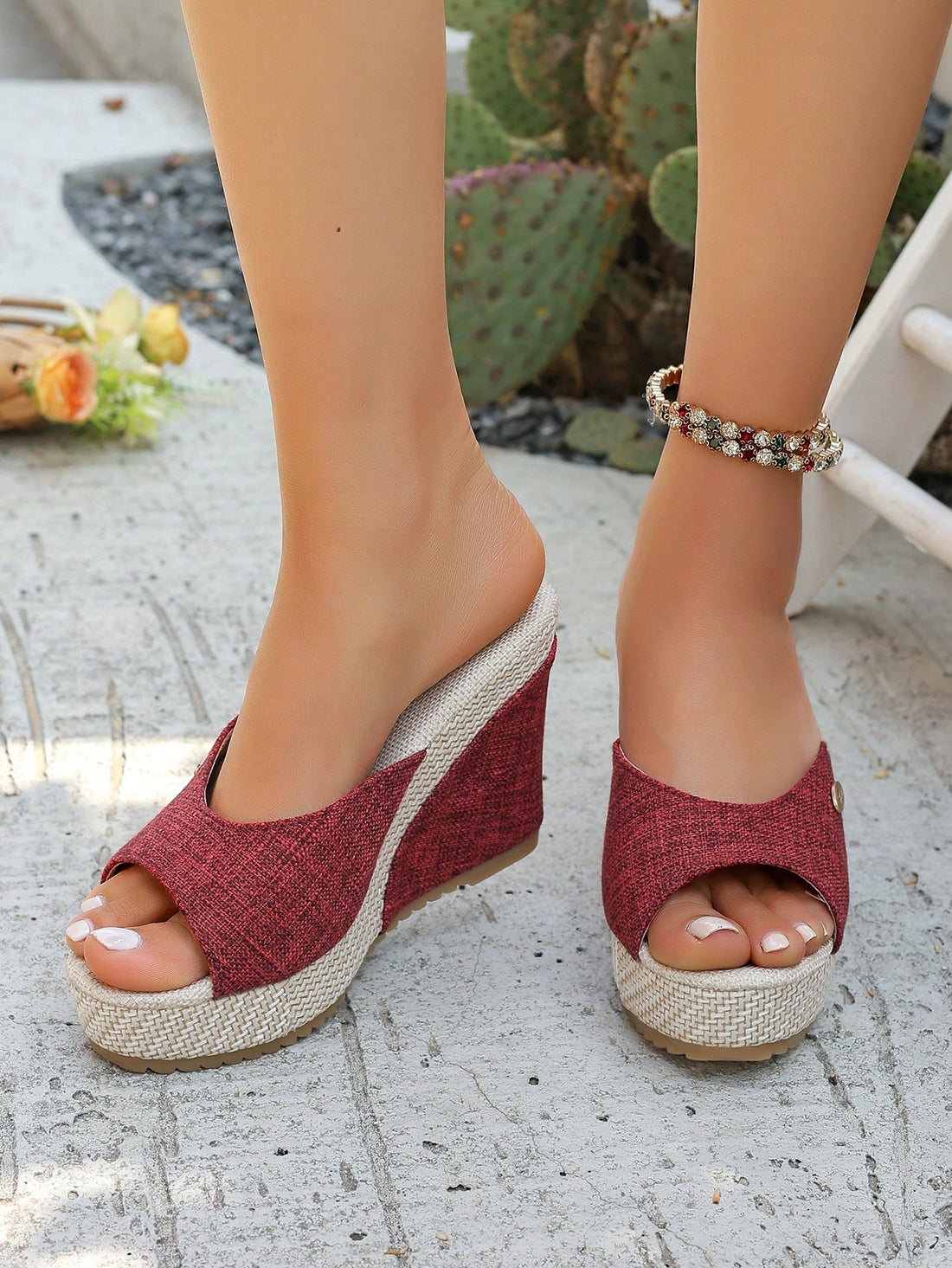 Introducing the perfect blend of style and functionality with our Women's Waterproof Platform Wedge Sandals! Elevate your fashion game with our trendy peep toe and comfortable high heels, while enjoying waterproof protection for both indoor and outdoor use. You'll be the envy of every event.