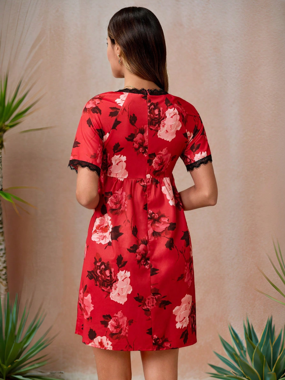 Dress to impress in this stunning Elegant Contrast Lace Deep V-Neck Dress for Women! With its eye-catching contrast lace detailing and flattering deep V-neck, this dress is perfect for any special occasion. You'll turn heads and feel confident in this beautiful and sophisticated dress.