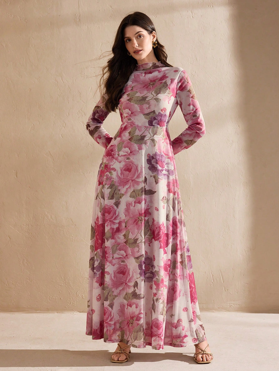 Twirl into the season in this stunning floral mesh dress that's as versatile as it is gorgeous. The delicate floral pattern dances across sheer mesh fabric, creating an effortlessly elegant look that transitions seamlessly from spring brunches to summer soirées and crisp fall gatherings. Layer it over a slip dress for added coverage, or wear it solo for a breezy, romantic vibe. Whether you're heading to a garden party or a casual night out, this dress brings just the right amount of charm and sophistication