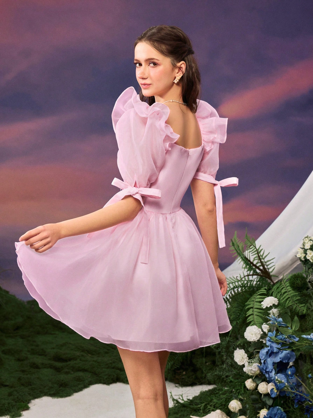 Embrace sunny days in this Whimsical Puff Sleeve A-Line Dress, designed with a charming heart neckline that adds a touch of romance. Its playful puff sleeves and flowing A-line silhouette keep you cool and comfortable for all your spring and summer adventures. Whether it’s a picnic in the park or a casual brunch, this dress brings fun and flirty vibes to every outing.