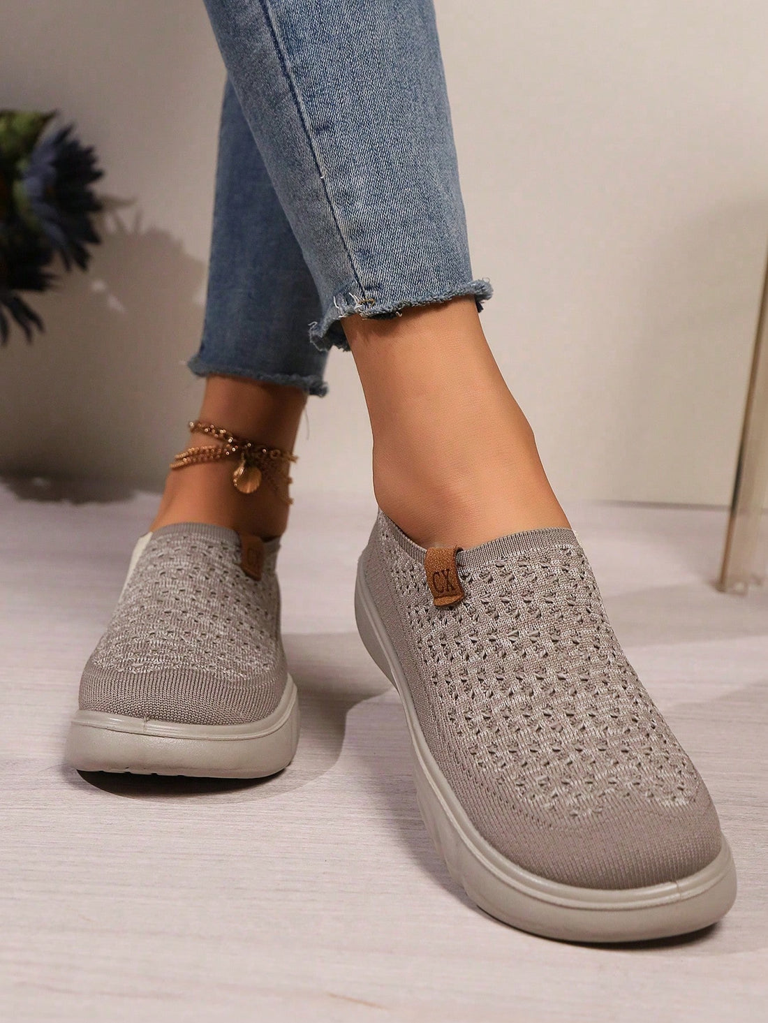 Step into fun and comfort with these breathable mesh slip-on sneakers designed just for women! Lightweight and easy to wear, they keep your feet cool while the anti-slip sole ensures every step is steady. Perfect for busy days or casual outings, these sneakers blend playful style with all-day comfort.