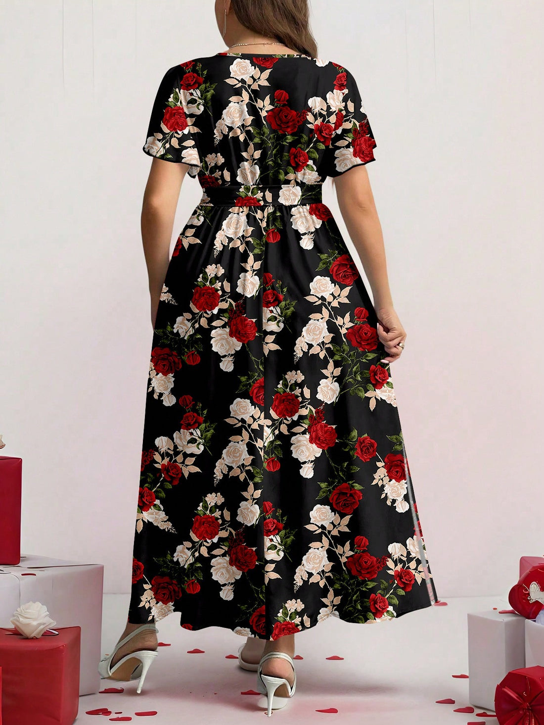Embrace cozy vibes with this trendy plus size floral dress, perfect for autumn and winter days. Its playful boho design brings beachy charm to cooler seasons, making it a versatile choice for casual outings or relaxed weekends. Soft, flowing fabric ensures comfort while the vibrant floral pattern adds a cheerful touch to your wardrobe. Step out in style and feel fabulous no matter the weather!