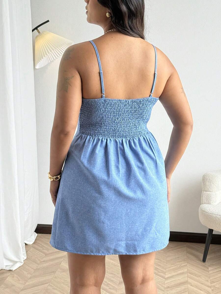 Step into summer with the Elegant Plus Size 3D Floral Decor Slip Dress from the Flirla Collection. This playful dress features delicate 3D floral accents that add a touch of whimsy and charm. Its flowing slip design ensures comfort while flattering your curves, perfect for sunny days and breezy evenings. Embrace effortless elegance and a splash of fun wherever you go!