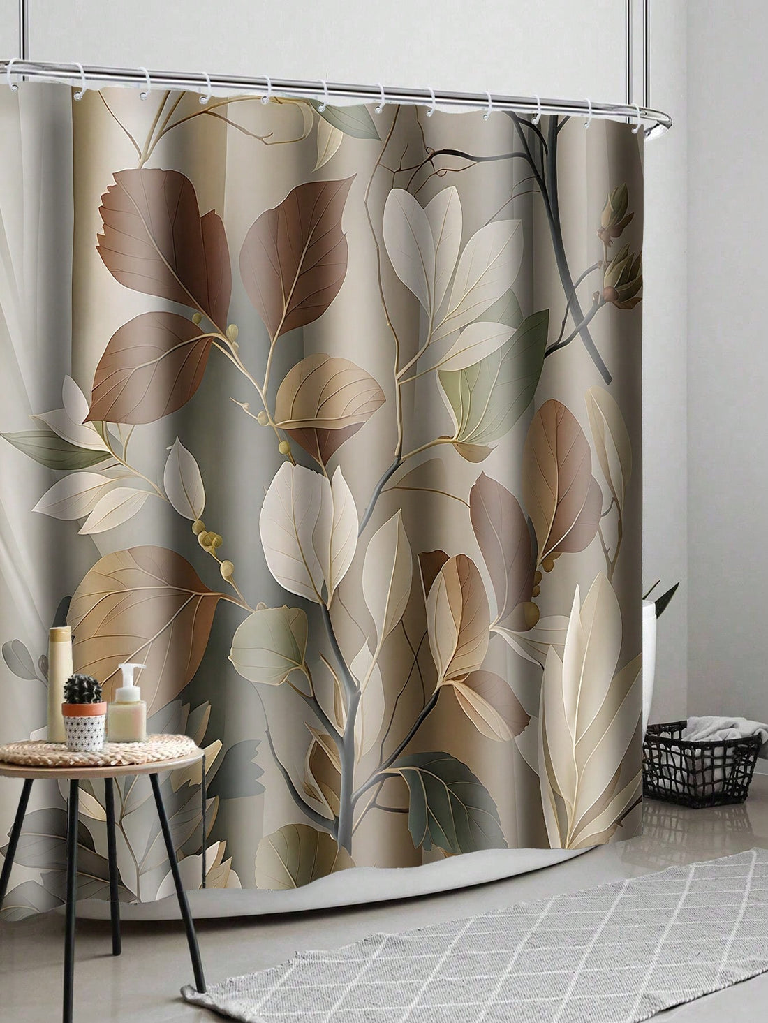 Bring a splash of autumn charm to your bathroom with this Vintage Leaf Pattern Waterproof Shower Curtain. Featuring a playful leaf design and 12 sturdy hooks, it’s easy to hang and adds a cozy, seasonal vibe. Made from machine-washable material, it keeps your space fresh and stylish all year round. Perfect for those who love a touch of fall flair in their home décor!