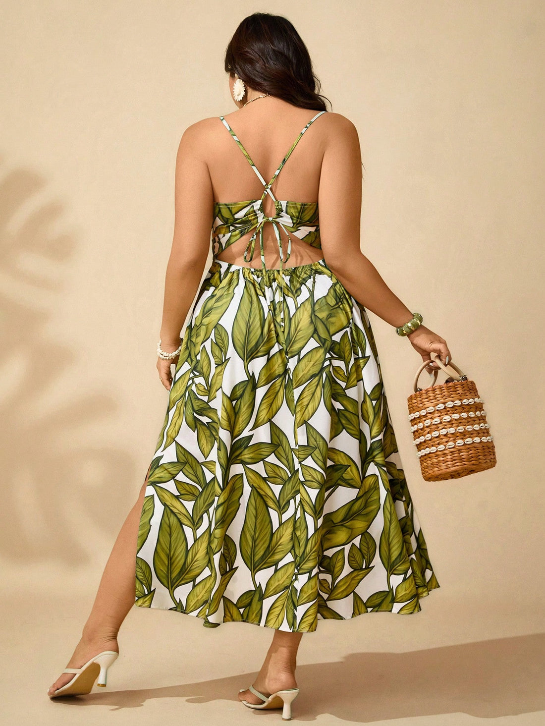 Embrace your free spirit with this playful Bohemian green halter dress, featuring a charming floral and bird print. Its backless design keeps you cool and carefree, making it the perfect vacation companion for sunny days and breezy nights. Effortlessly stylish and comfortable, this dress invites you to dance, explore, and soak up every moment of your getaway.