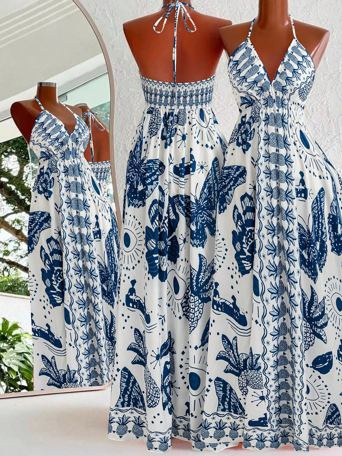 Get ready to soak up the sun in style with this Bohemian Printed Sleeveless Beach Dress. Its breezy, lightweight fabric and vibrant print make it perfect for carefree summer days by the shore. Slip it on for effortless comfort and a playful look that captures the spirit of endless beach adventures.