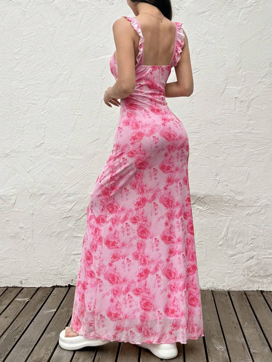 Get ready to turn heads in our Elegant Floral Print Long Dress! With its stunning design and lightweight material, this dress is perfect for all your summer events. Whether you're attending a wedding or a garden party, you'll feel elegant, comfortable, and stylish in this must-have dress. It's the perfect addition to your summer wardrobe!