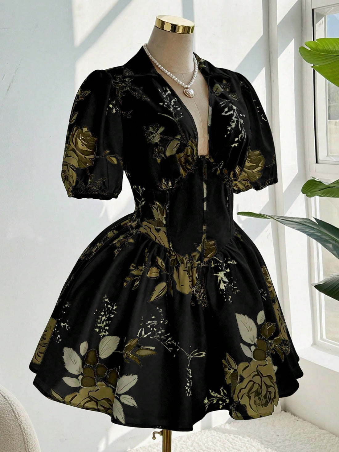 Step into summer with this playful plus-size floral print dress, designed to bring effortless style and comfort. Featuring short sleeves and a flattering silhouette, it’s perfect for sunny days and casual outings. The vibrant floral pattern adds a cheerful touch, making it your go-to dress for a fun, breezy look.