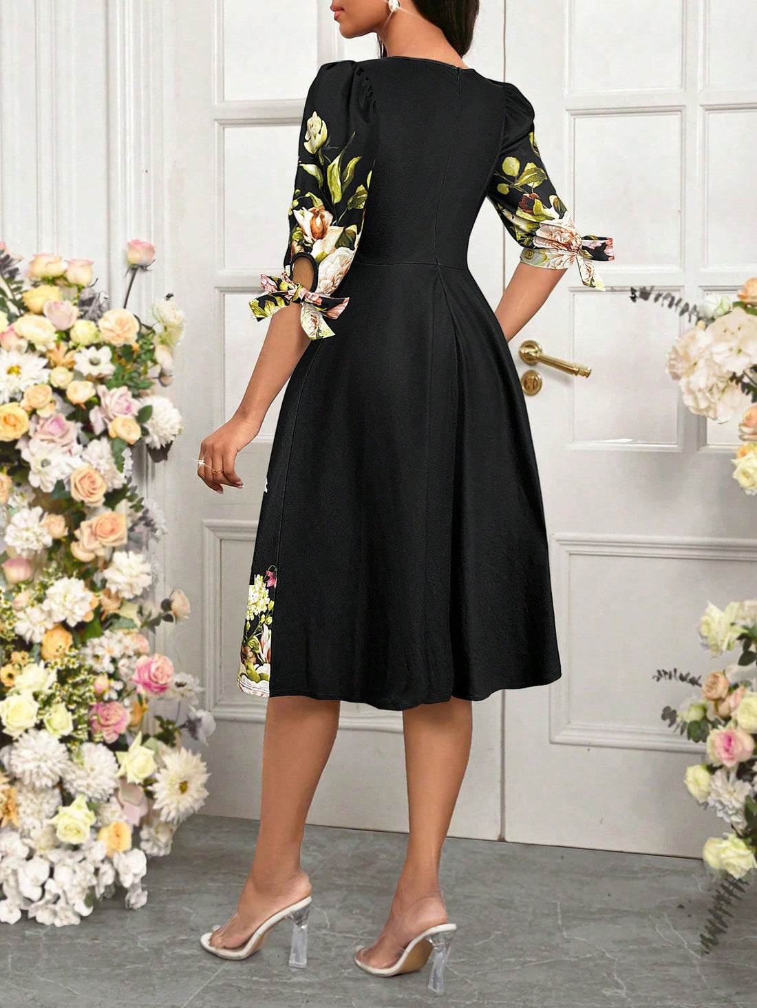 Dress to impress (and have fun!) in our Elegant A-Line Blue Printed Dress. Perfect for church and special occasions, this dress is as versatile as it is stylish. The A-line cut flatters all body types, while the playful print adds a unique touch. Stand out in style (and comfort) with this must-have dress!