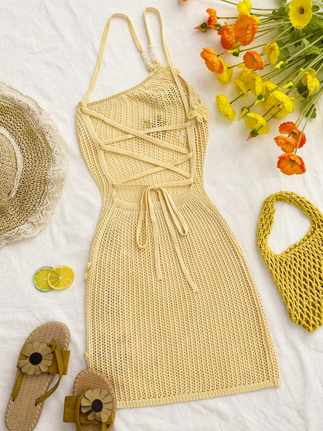 Get ready to turn heads in this stunning Elegant Yellow Summer Top! Perfect for romantic dates, beach vacations, and festive occasions, this top will add a touch of elegance to any outfit. Its vibrant yellow color will make you stand out, while its lightweight and flowy design will keep you comfortable all day long.