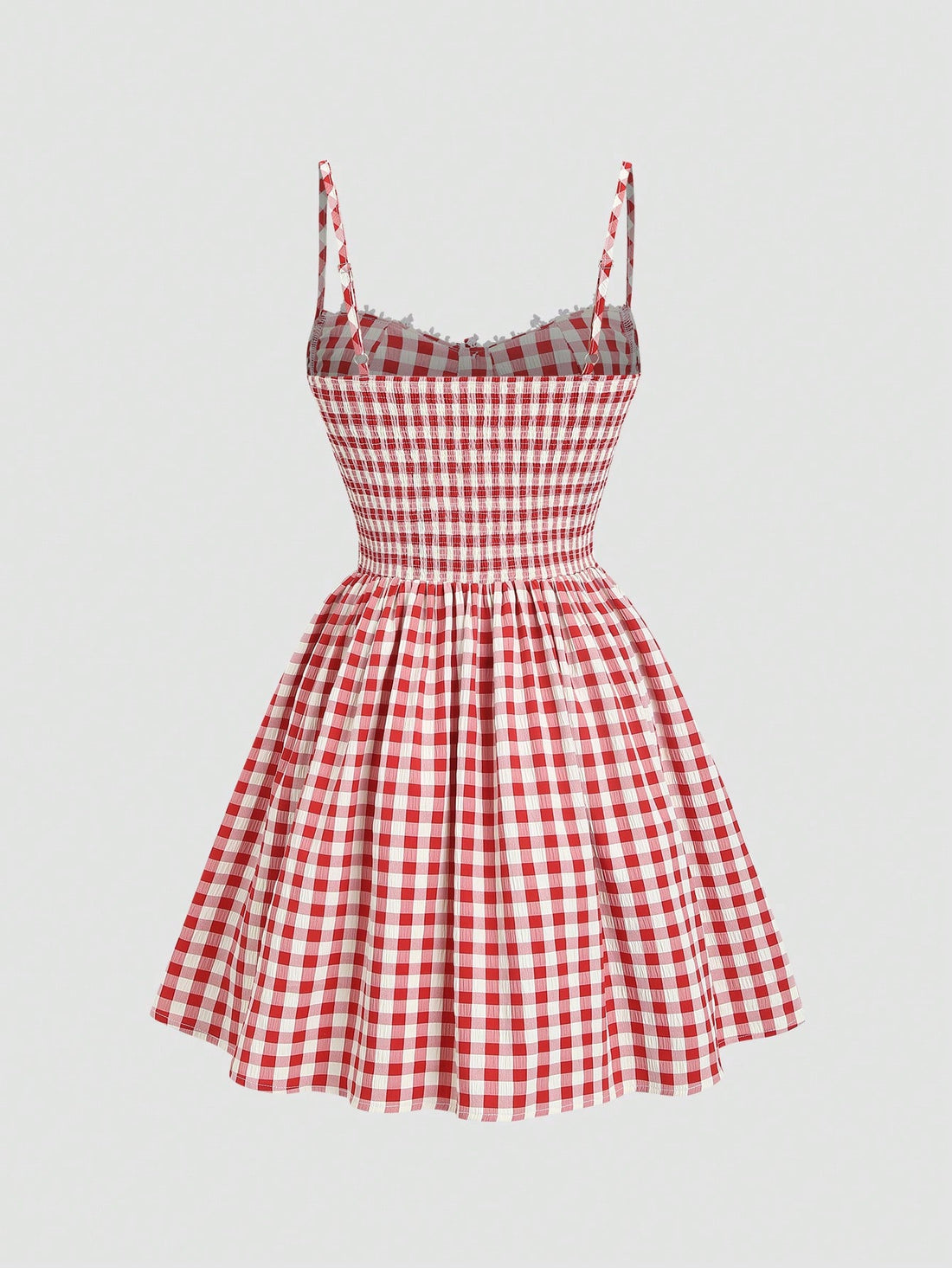 Step out in style with this playful red and white plaid sleeveless dress, perfectly tailored for a slim fit that flatters your silhouette. Its retro charm brings a fresh vibe to your spring and summer wardrobe, making it ideal for sunny days and casual outings. Embrace a fun, vintage-inspired look that’s both comfortable and chic.