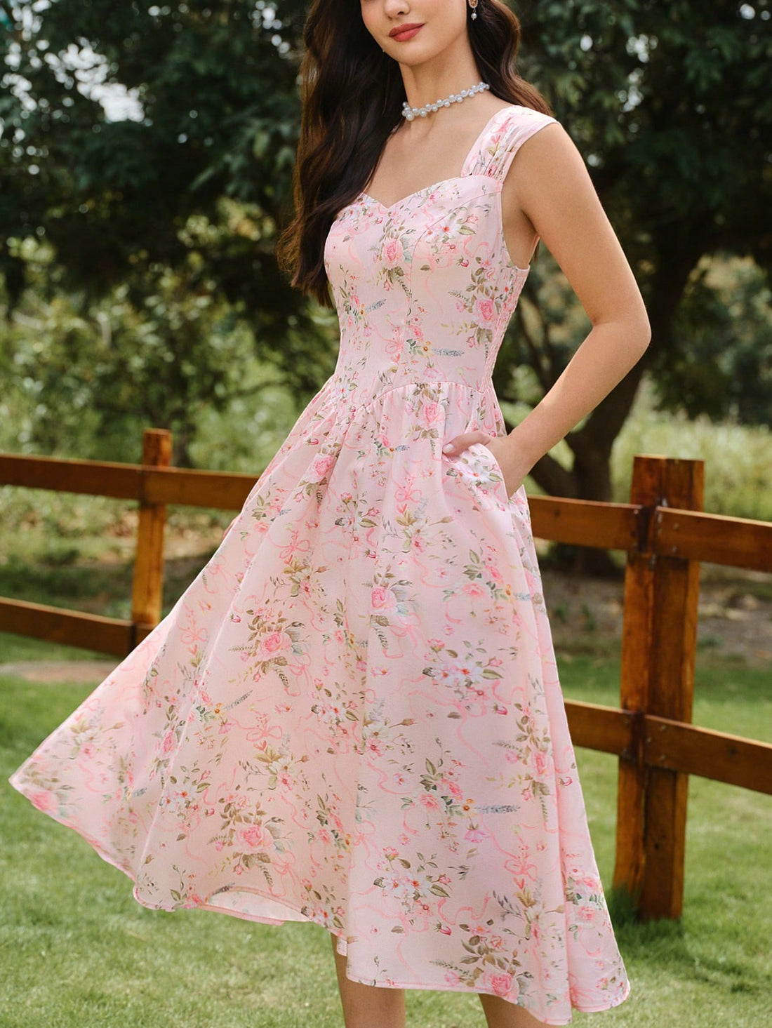 Get ready to bloom with the Vintage Floral Print Relaxed Fit Swing Dress! Perfect for summer, this dress boasts a playful floral print and a relaxed fit that will keep you cool and comfortable. Whether you're attending a wedding, graduation, or Mother's Day celebration, this dress is the ideal choice for a fun and stylish outfit!