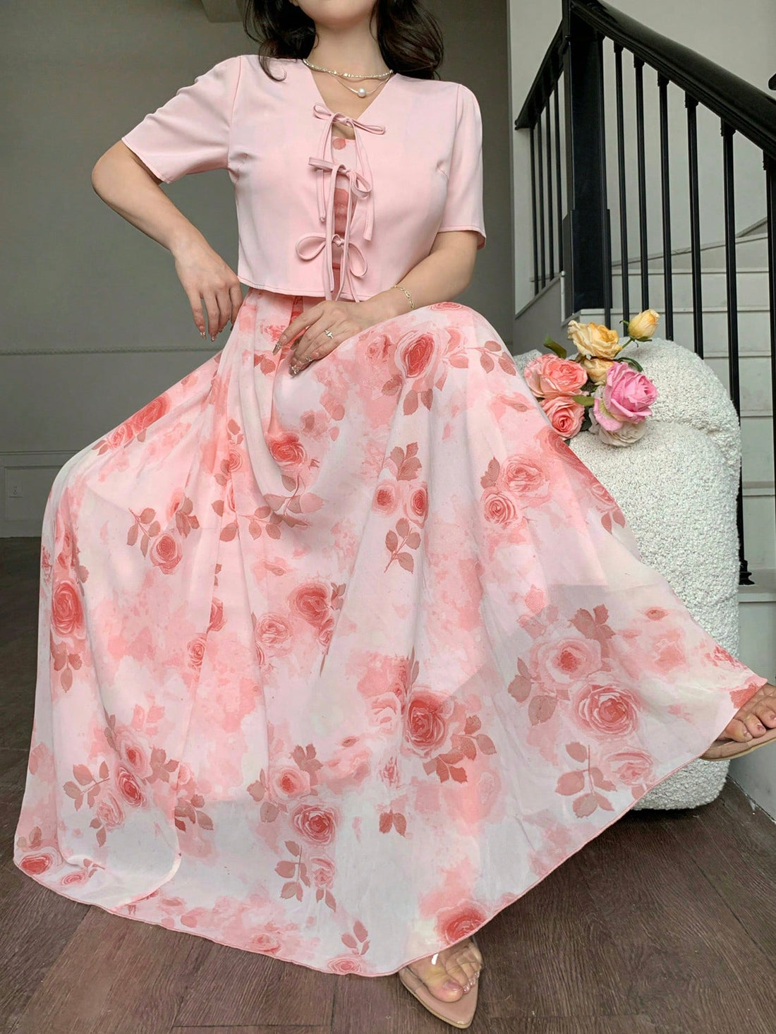 Elevate your everyday style with this fabulous two-piece outfit that effortlessly blends comfort and fashion. Whether you're running errands, meeting friends, or just living your best life, this versatile set keeps you looking put-together without sacrificing that cozy feel. Mix and match the pieces to create multiple looks, or wear them together for an instantly chic ensemble. Perfect for anyone who refuses to choose between looking amazing and feeling amazing. Your new go-to outfit awaits!