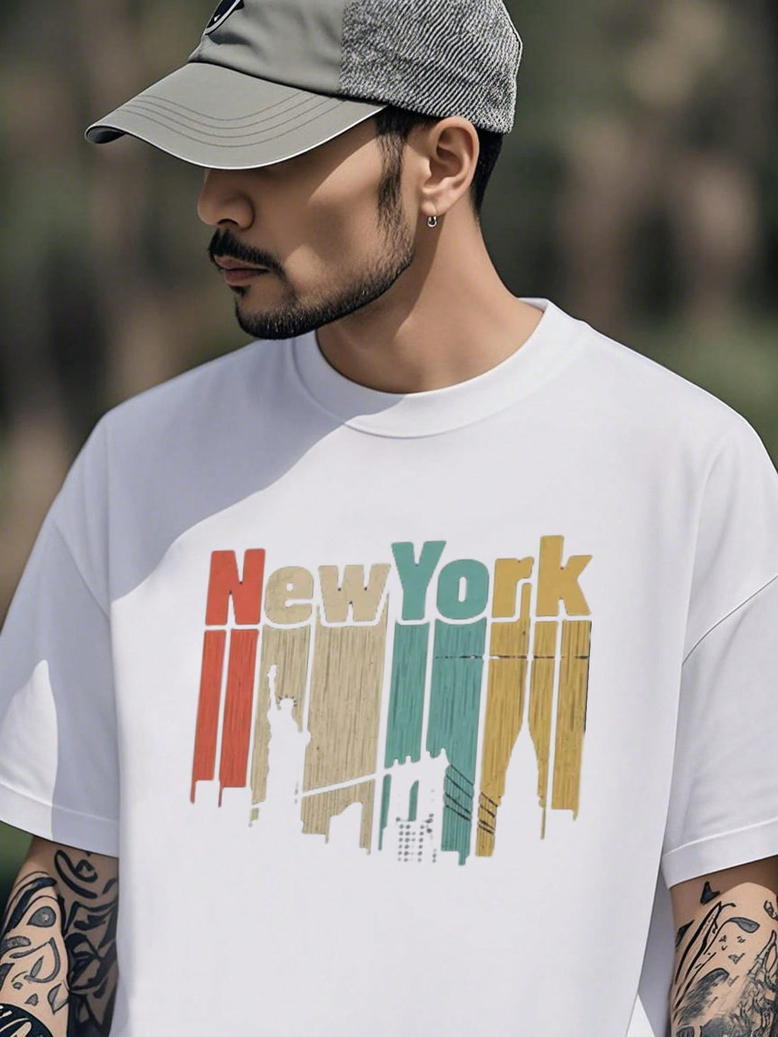 Celebrate the city that never sleeps with our Vibrant New York Skyline Heritage Tee. Made with heavyweight cotton, this tee offers lasting style and everyday comfort. Show off your love for the Big Apple with its bold skyline design. (City slickers, take note!)
