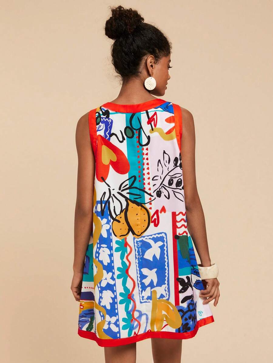 Be the talk of the town in our Chic Summer Sleeveless Dress for Women. Perfect for festivals and everyday wear, this dress will have you looking effortlessly stylish. Made from lightweight fabric, it's comfortable and breezy for those hot summer days. A must-have addition to your wardrobe!