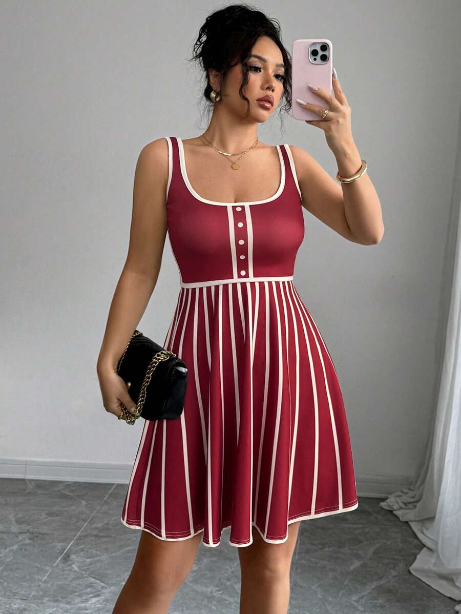 Unleash your inner fashionista with the Chic Elenzga Elegant Short Dress for Women. This versatile and stylish dress is a must-have for any wardrobe, adding an elegant touch to any occasion. With its chic design and comfortable fit, this dress will surely become your go-to fashion essential. So why wait? Upgrade your wardrobe today!