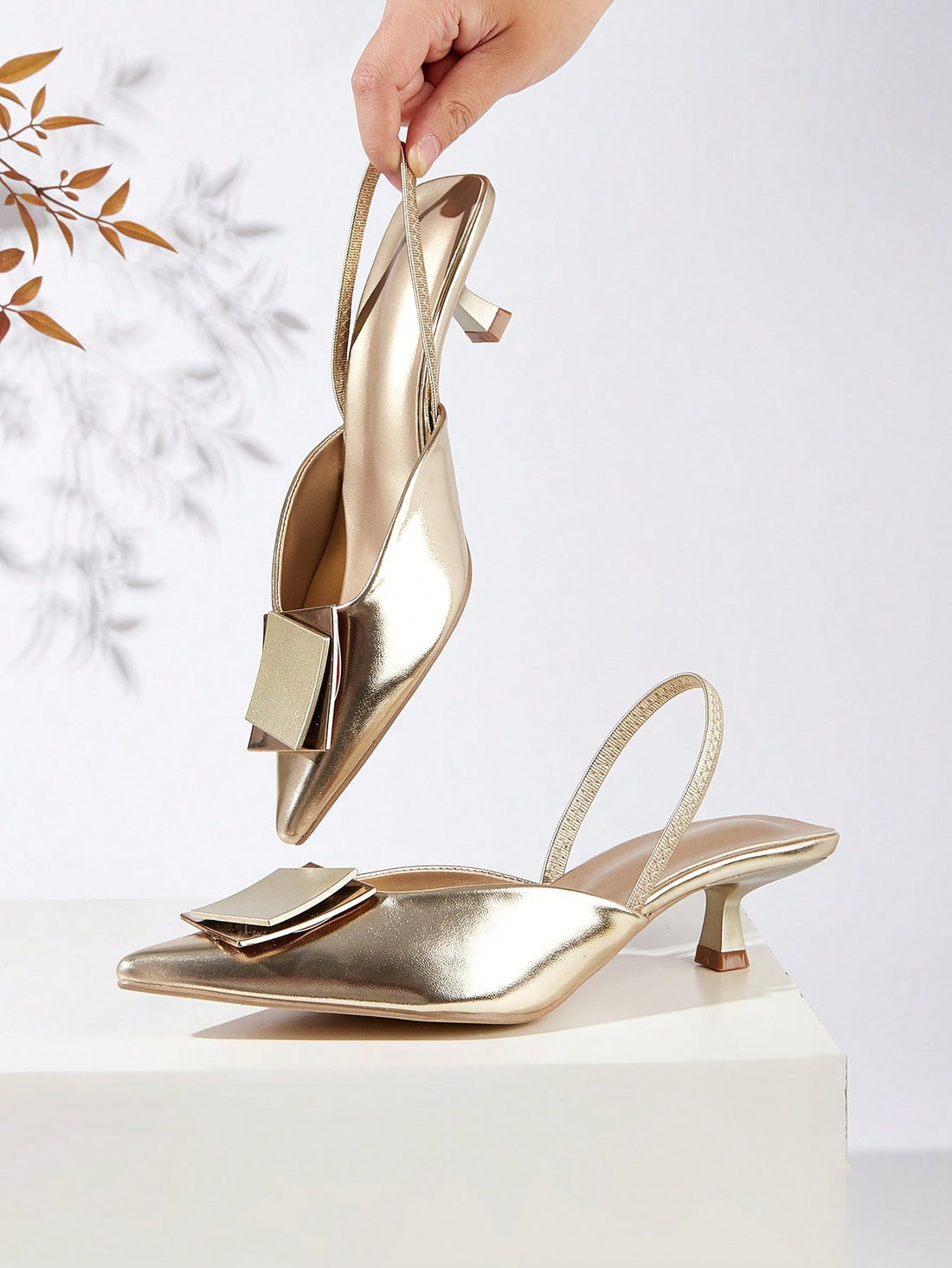 Step out in style with these Elegant Pointed Toe High Heel Pumps, featuring a chic metal buckle that adds a dash of sparkle to your stride. Perfect for turning heads at any event, their sleek design and comfortable heel make every step feel like a dance. Elevate your look and let your feet do the talking!