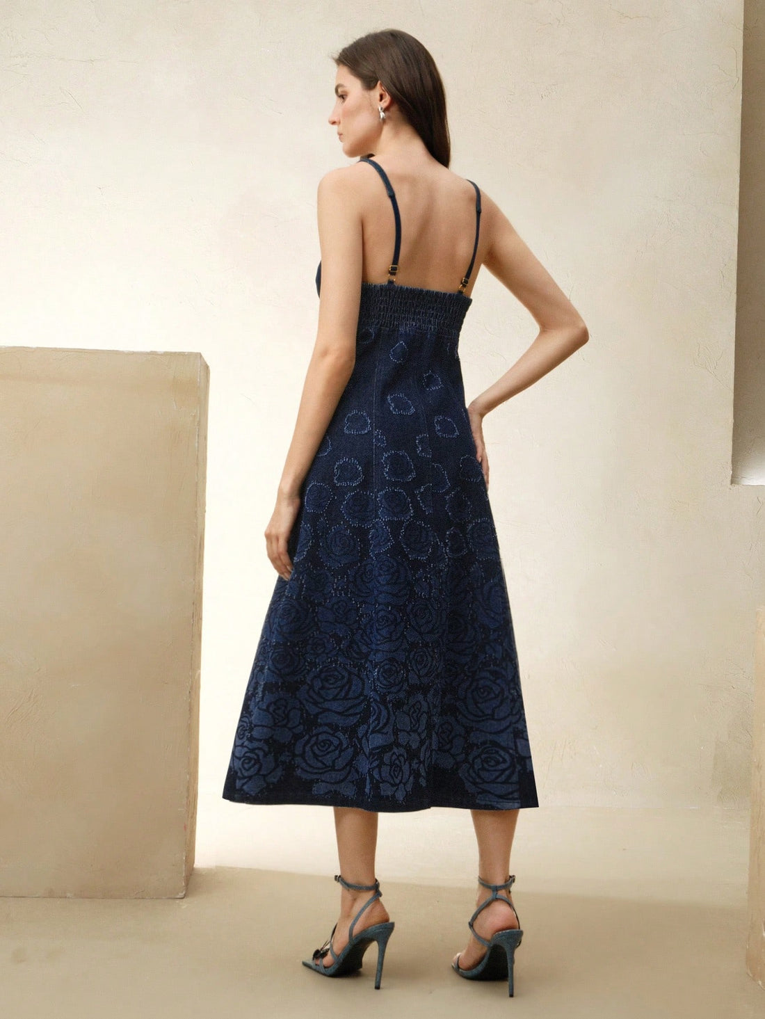 Step into sunny days with this Floral Denim Slip Dress, designed to keep your style effortlessly cool. Its mid-length cut and delicate spaghetti straps make it perfect for warm spring and summer outings. The playful floral pattern adds a fresh, flirty vibe, while the denim fabric brings a casual edge. Whether you're brunching with friends or strolling through the park, this dress blends comfort and charm for your sunny adventures.