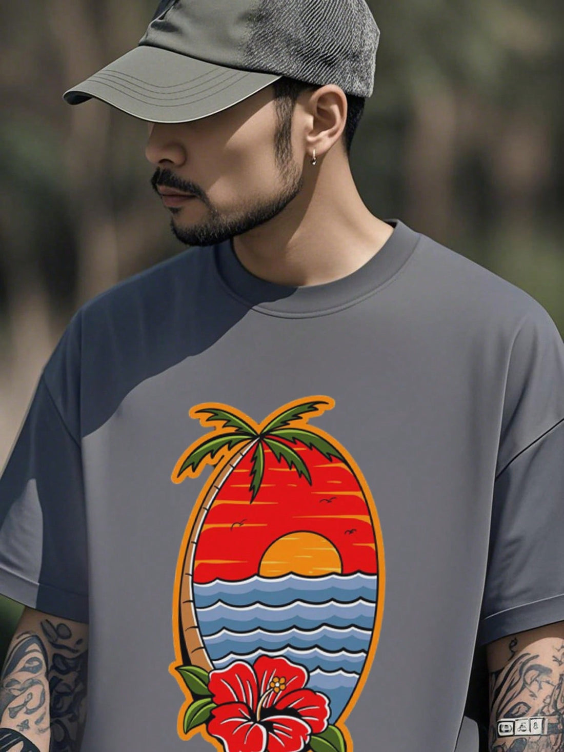 Ride the waves in style with our Sunset Surf Plus Size T-Shirt! Made with high-quality, heavyweight cotton, this tee features a vibrant hibiscus design that will make you stand out on the beach (or anywhere). Catch everyone's attention with this playful and fun shirt.