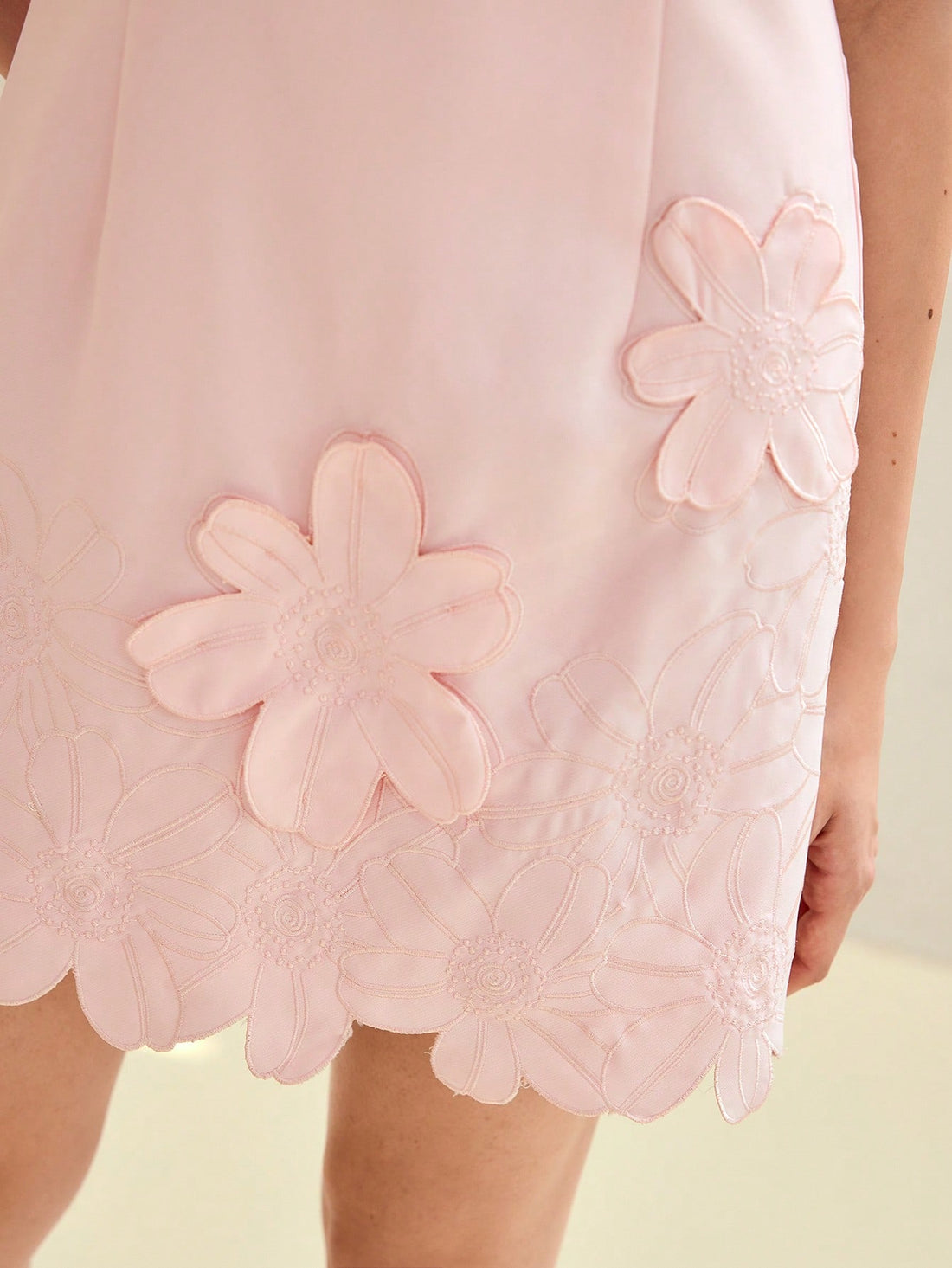 Step into a garden of style with this Embroidery Appliques Dress! Featuring delicate floral designs, it adds a touch of whimsy and elegance to your wardrobe. Perfect for turning heads at any event, this dress combines chic charm with playful details to keep your look fresh and fun.