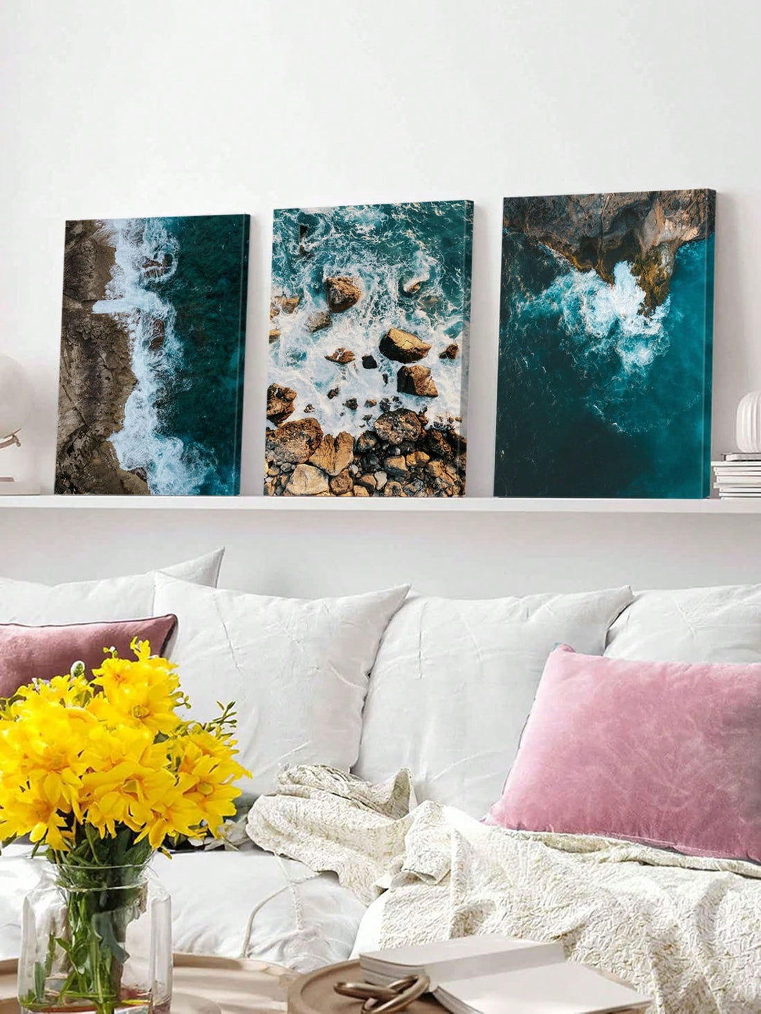 Dive into tranquility with this Serene Seascape Wall Art Set! Featuring three dark green sea print posters, this trio brings a splash of calm and style to your space. Perfect for turning any room into a peaceful escape, these prints add a playful yet sophisticated touch to your home décor. Let the waves of color inspire your day and brighten your walls with a touch of ocean magic!