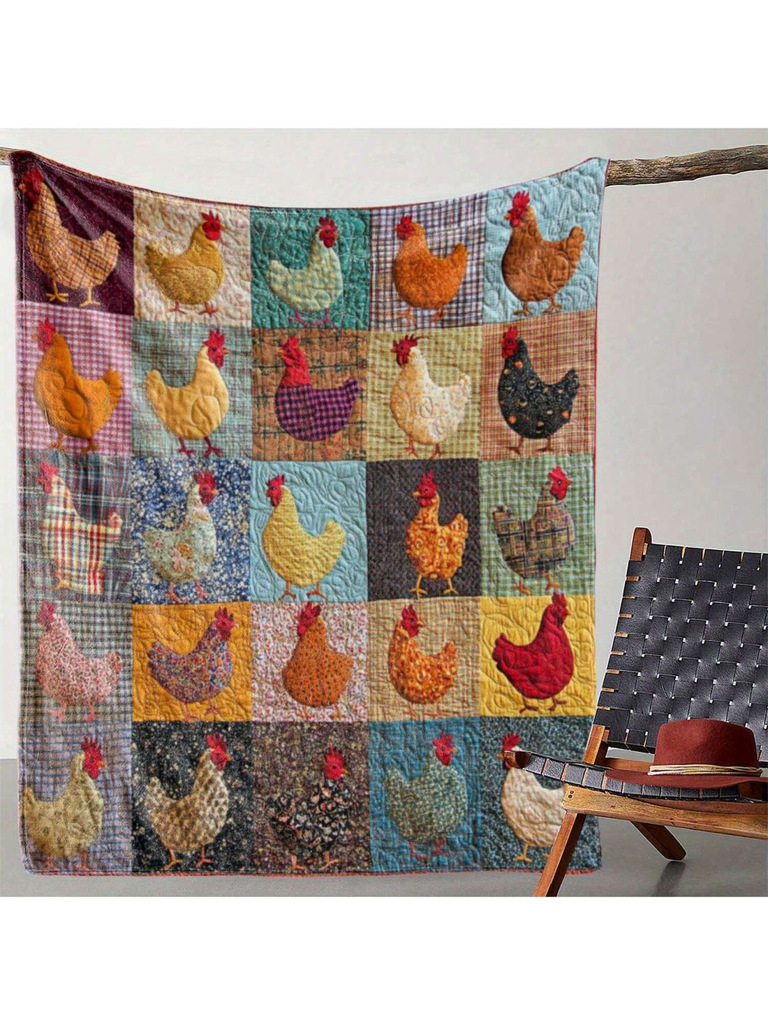 Wrap yourself in charm with the Vintage Rooster Plaid Flannel Blanket! This cozy, soft flannel adds a playful touch to any room while keeping you warm through all seasons. Featuring a classic plaid pattern with a whimsical rooster design, it’s perfect for snuggling up on chilly evenings or brightening up your home décor year-round. Embrace comfort and farmhouse fun in one delightful blanket!