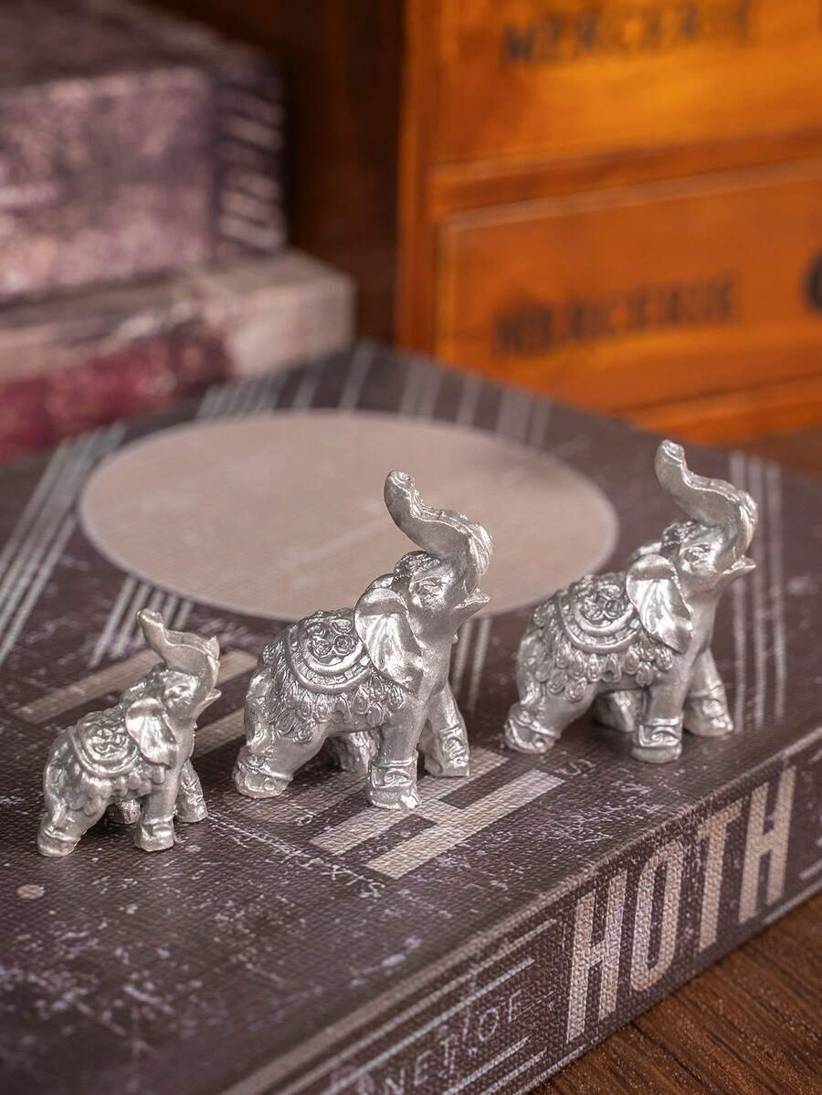 Detailed view of mini elephant decor for birthdays and gifts