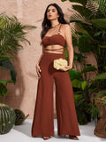 Final angle of raffia flower evening bag for vacation outfits