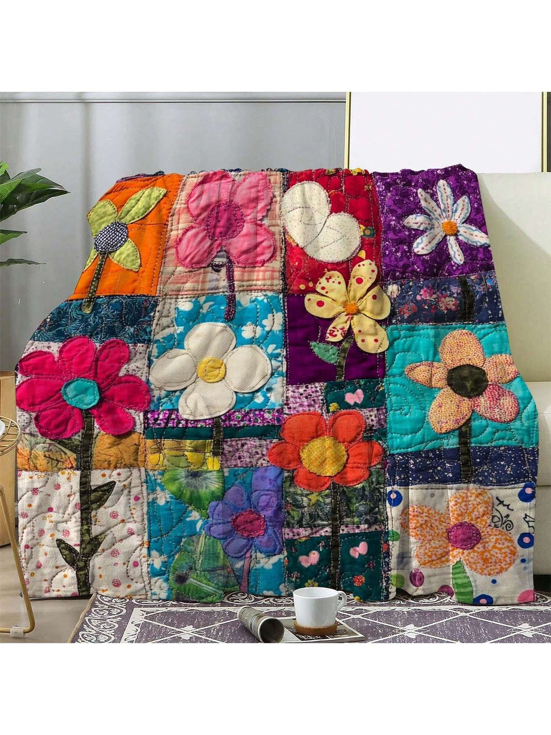 Wrap yourself in nostalgia with this Cozy Retro Floral Patchwork Plaid Flannel Blanket! Soft and warm, it’s perfect for snuggling at home, adding charm on your travels, or staying cozy around the campfire. Its playful mix of floral and plaid patterns brings a cheerful vintage vibe wherever you go. Lightweight yet snug, this versatile blanket is your new favorite companion for comfort and style.