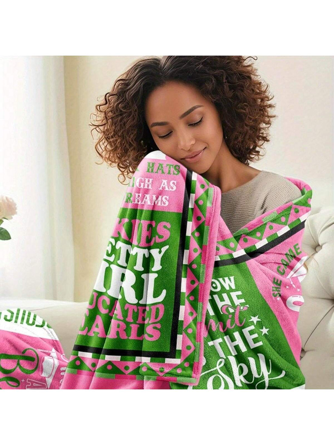 Celebrate her big day with this vibrant pink and green graduation blanket, designed to honor 2025 graduates in style. Soft, cozy, and full of personality, it’s the perfect gift to keep her warm while showing off her achievements. A thoughtful and colorful way to say “congratulations” that she’ll cherish for years to come!