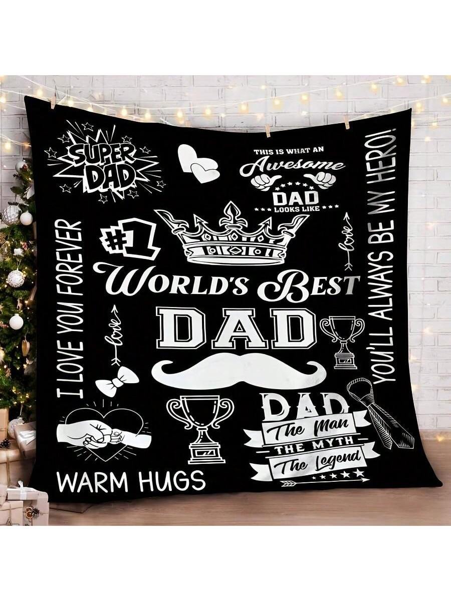 Wrap Dad in warmth and love with this cozy flannel blanket featuring a fun crown and trophy design—because every dad deserves to feel like a champion! Perfect for snuggling on the couch or adding a playful touch to his favorite chair, this blanket makes a heartfelt Father’s Day gift from daughter or son. Soft, snug, and full of personality, it’s a daily reminder that Dad truly rules the family game.