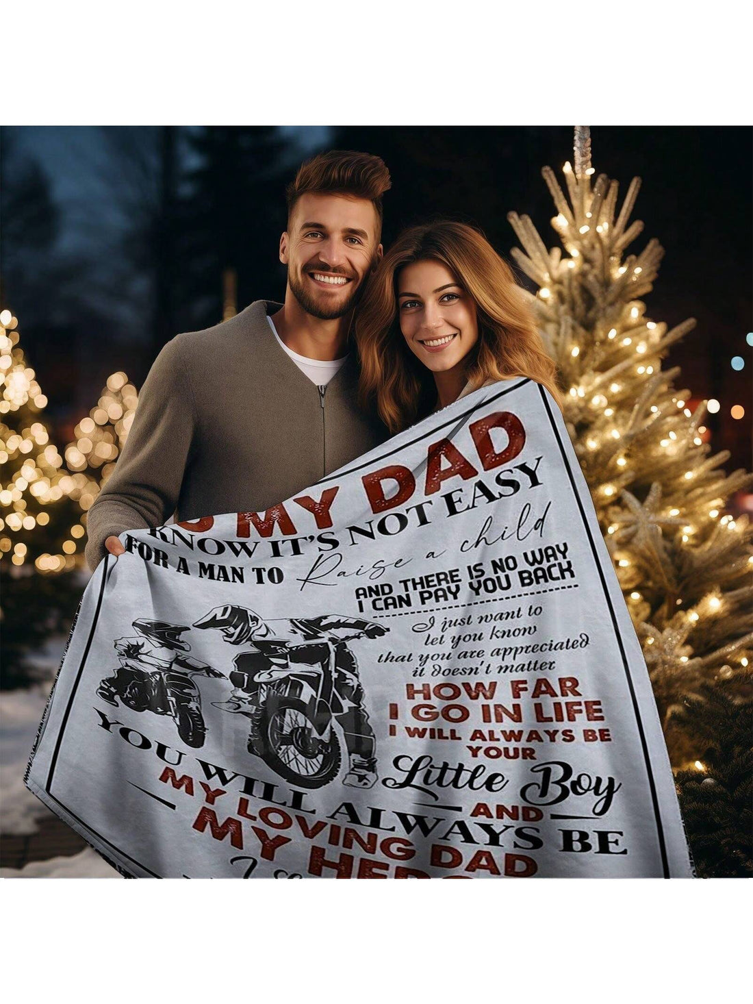 Wrap Dad in cozy comfort with this soft flannel blanket featuring a charming floral design. Ideal for Father's Day, Christmas, or birthdays, it’s the perfect way to show your love while keeping him warm and snug. Whether he’s relaxing on the couch or enjoying a chilly evening outdoors, this playful blanket adds a touch of warmth and style to his day.