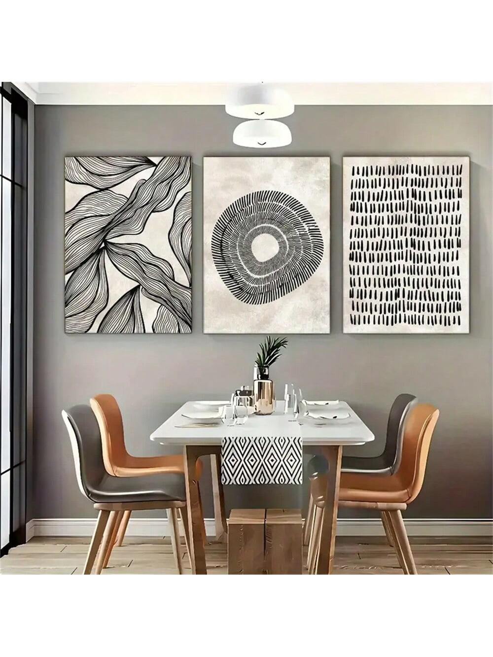 Add a dash of modern charm to your space with these Minimalist Abstract Line Wall Art Sets. Featuring sleek geometric shapes on canvas, they bring effortless style and a playful vibe to any room. Perfect for those who love clean lines and bold design without the fuss. Transform your walls into a gallery of simple sophistication!